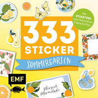 333 Sticker – Sommergarten: Küchen-Etiketten und Aufkleber mit beschreibbarer Oberfläche