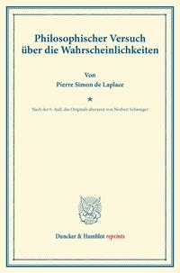 Philosophischer Versuch über die Wahrscheinlichkeiten.