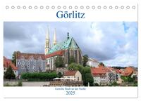 Görlitz - geteilte Stadt an der Neiße (Tischkalender 2025 DIN A5 quer), CALVENDO Monatskalender