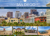 SAN DIEGO Idylle und urbane Impressionen (Wandkalender 2022 DIN A4 quer)