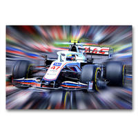 Premium Textil-Leinwand 900 x 600 cm Quer-Format Vollgas in der Formel 1 | Wandbild, HD-Bild auf Keilrahmen, Fertigbild auf hochwertigem Vlies, Leinwanddruck von Jean-Louis Glineur