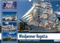 Windjammer-Regatta - Tall Ships Atlantic Challenge (Wandkalender 2023 DIN A3 quer)