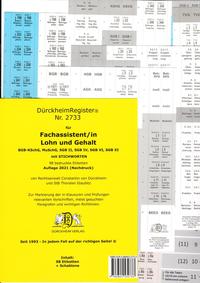 DürckheimRegister® - Fachassistent LOHN U GEHALT (ArbR-SGB) MIT Stichworten