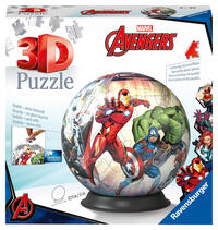 Ravensburger 3D Puzzle 11496 - Puzzle-Ball Avengers - dreidimensionaler Puzzleball für große und kleine Fans der Marvel Comics, Filme und Superhelden ab 6 Jahren