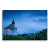 Premium Textil-Leinwand 75 x 50 cm Quer-Format Wallfahrtskirche Maria Gern | Wandbild, HD-Bild auf Keilrahmen, Fertigbild auf hochwertigem Vlies, Leinwanddruck von Martin Wasilewski