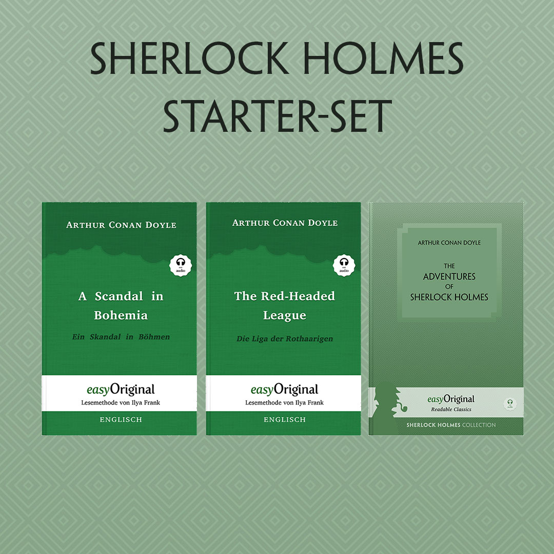 The Adventures of Sherlock Holmes Starter-Paket Geschenkset (mit Audio-Online) + Eleganz der Natur Schreibset Premium