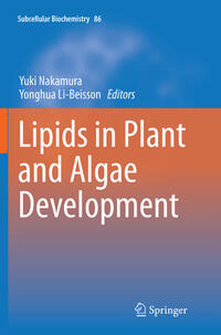 Lipids in Plant and Algae Development