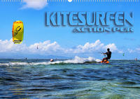 Kitesurfen - Action pur (Wandkalender 2022 DIN A2 quer)