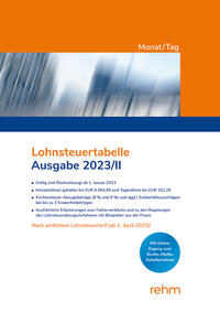 Lohnsteuertabelle Monat/Tag 2023/II