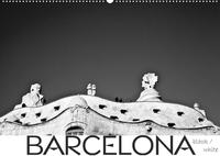 BARCELONA [black/white] (Wandkalender 2022 DIN A2 quer)