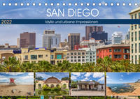 SAN DIEGO Idylle und urbane Impressionen (Tischkalender 2022 DIN A5 quer)