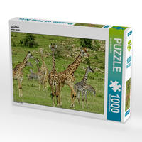 CALVENDO Puzzle Giraffen 1000 Teile Lege-Größe 64 x 48 cm Foto-Puzzle Bild von Susan Michel /CH