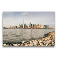 Premium Textil-Leinwand 75 x 50 cm Quer-Format Skyline von New York | Wandbild, HD-Bild auf Keilrahmen, Fertigbild auf hochwertigem Vlies, Leinwanddruck von Markus Gann