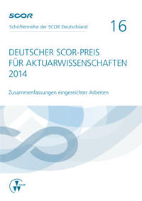 Deutscher SCOR-Preis für Aktuarwissenschaften 2014