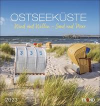 Ostseeküste Postkartenkalender 2023. Die Landschaft der Ostsee in einem dekorativen Fotokalender. Kleiner Kalender zum Aufstellen und Aufhängen mit heraustrennbaren Postkarten.