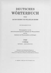 Grimm, Dt. Wörterbuch Neubearbeitung