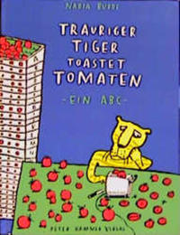 Trauriger Tiger toastet Tomaten