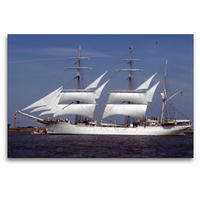 Premium Textil-Leinwand 120 x 80 cm Quer-Format STATSRAAD LEHMKUHL (Norwegen) | Wandbild, HD-Bild auf Keilrahmen, Fertigbild auf hochwertigem Vlies, Leinwanddruck von Helmut Harhaus