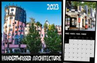 Hundertwasser Broschürenkalender Architektur 2023