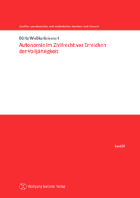 Autonomie im Zivilrecht vor Erreichen der Volljährigkeit