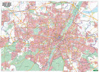 München, Stadtplan 1:22.500, Poster, Plano in Rolle