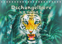 Dschungeltiere - ARTWORK (Tischkalender 2022 DIN A5 quer)