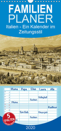 Italien - Familienplaner hoch (Wandkalender 2020 , 21 cm x 45 cm, hoch)