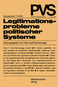 Legitimationsprobleme politischer Systeme