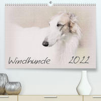 Windhunde 2022 (Premium, hochwertiger DIN A2 Wandkalender 2022, Kunstdruck in Hochglanz)