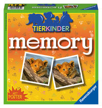 Ravensburger 21275 - Tierkinder memory®, der Spieleklassiker für Tierfans, Merkspiel für 2-8 Spieler ab 4 Jahren