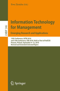 Information Technology for Management: Emerging Research and Applications