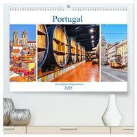 Portugal - die schönsten Impressionen (hochwertiger Premium Wandkalender 2025 DIN A2 quer), Kunstdruck in Hochglanz