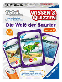 Ravensburger tiptoi 00078 Wissen und Quizzen: Die Welt der Saurier, Quizspiel für Kinder ab 6 Jahren, für 1-6 Spieler