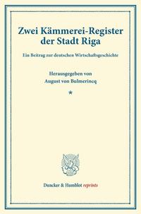 Zwei Kämmerei-Register der Stadt Riga.